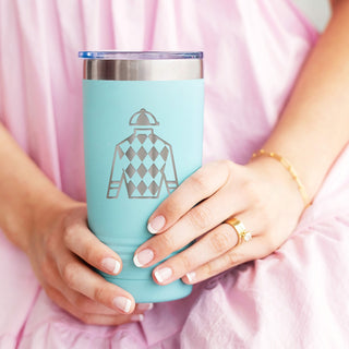 Jockey Jersey Teal 20oz Insulated Tumbler