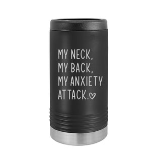 My Anxiety Slim Can Beverage Holder-Black