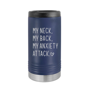 My Anxiety Slim Can Beverage Holder-Navy