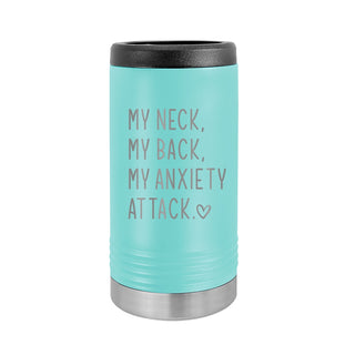 My Anxiety Slim Can Beverage Holder-Teal