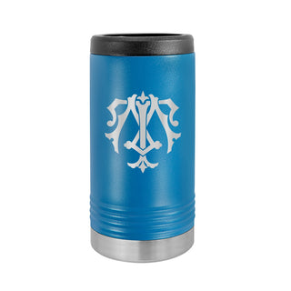 Personalized Monogram Chic Slim Can Beverage Holder-Royal Blue