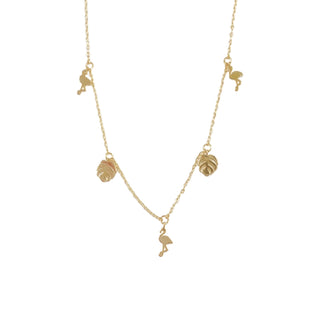 Flamingo  Dainty Necklace