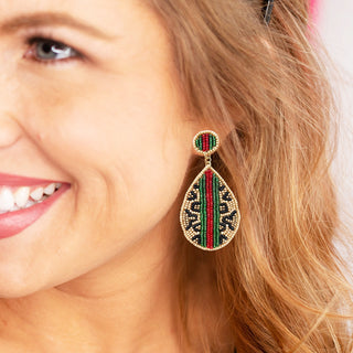 Leopard Stripe Maggie Earrings