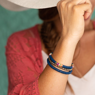 Navy  Bracelet Stack