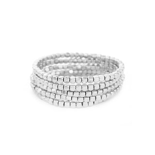 Silver  Chloe Bracelet Stack
