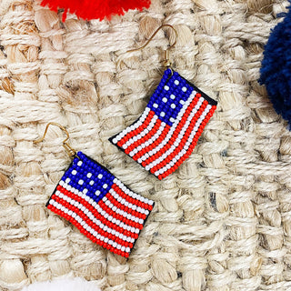American Flag Earrings