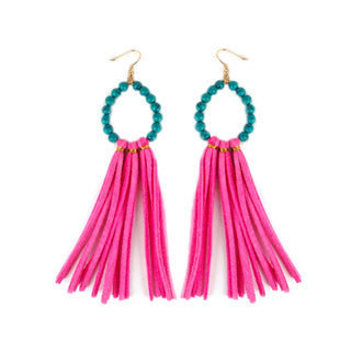 Hot Pink Lizzie Earrings