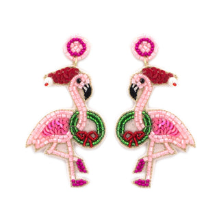 Festive Flamingo Earrings