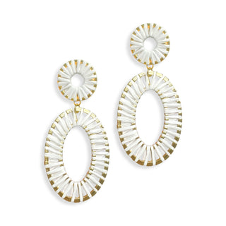 White Summer Earrings