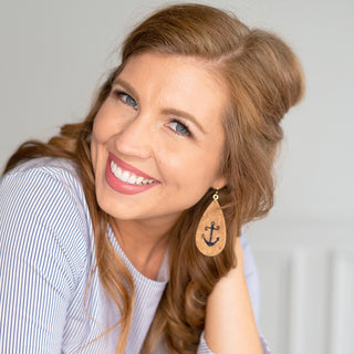 Anchor Cork Earrings