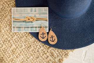 Anchor Cork Earrings