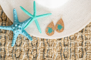Turtle Cork Earrings