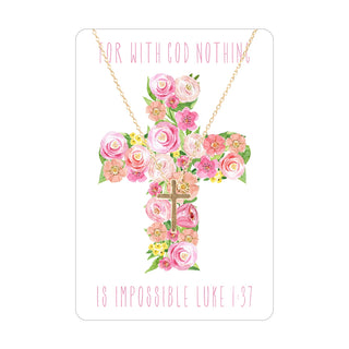 Nothing is Impossible Keepsake Necklace Card
