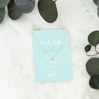 Bride Tribe Keepsake Necklace Card