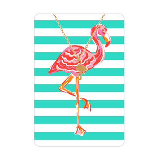 Flamingo Keepsake Necklace Card