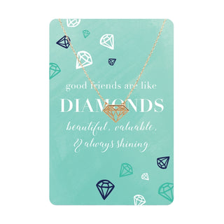 Diamonds Keepsake Necklace Card