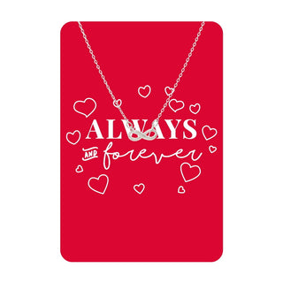 Silver Always & Forever Necklace Card