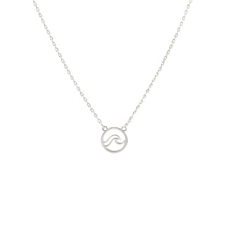 Silver Waves Necklace Card