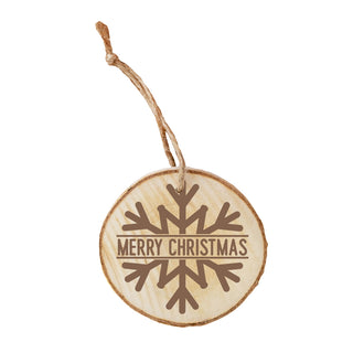 Snowflake Wood Ornament